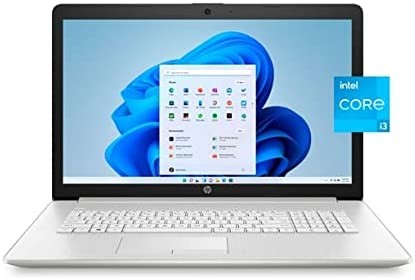 2022 HP 17.3" Full HD (1920 x 1080) Laptop,* 11th Gen Intel Core i3-1115G4 Processor, 8GB DDR4 RAM, 256GB Solid State Drive, Bluetooth, Wi-Fi, HDMI, Windows 11, Silver, W/ MD Accessories
