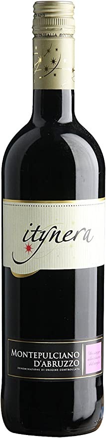 Italian original bottle of imported red wine Montparcian 2010 dry red wine